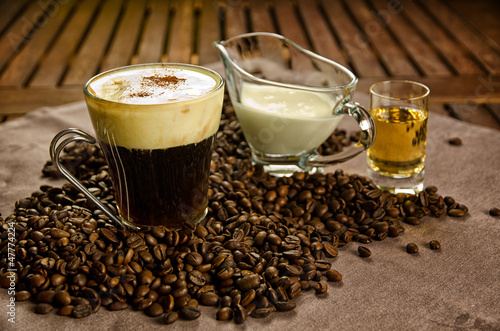 Obraz na płótnie kawa napój expresso brązowy