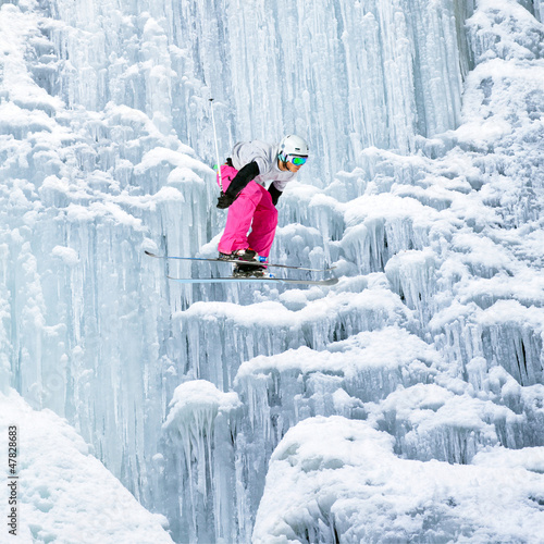 Fototapeta śnieg narty sporty ekstremalne woda