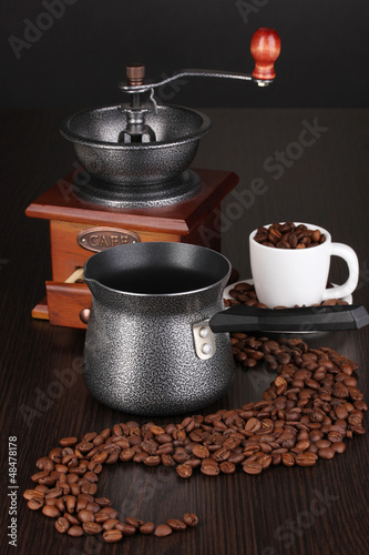 Plakat kawa arabica napój expresso