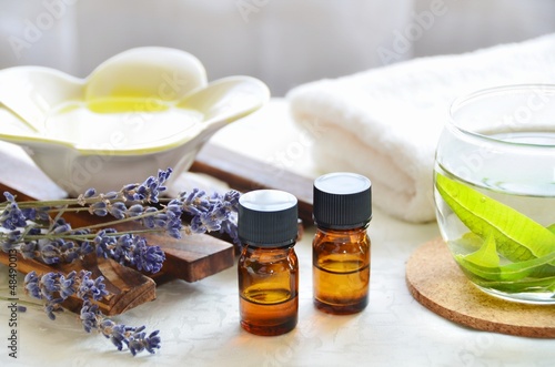 Plakat masaż salon aromaterapia herbata