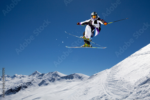 Fototapeta śnieg alpy chłopiec narciarz