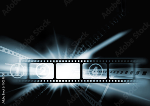 Fotoroleta rozrywka przemysł filmowy film światło wideo