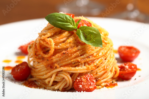 Fototapeta jedzenie włoski pomidor zdrowy stół