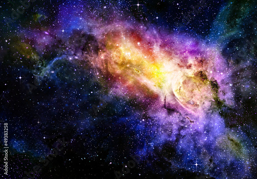 Naklejka galaktyka gwiazda niebo mgławica wygwieżdżony