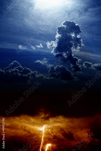 Obraz na płótnie natura niebo sztorm grzech piekło