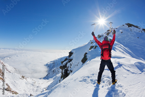 Obraz na płótnie lód słońce góra