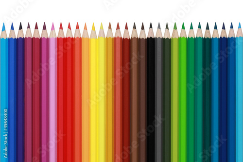 Obraz na płótnie Zestaw kolorowych kredek