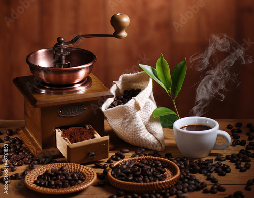 Obraz na płótnie włoski kawa młynek do kawy expresso