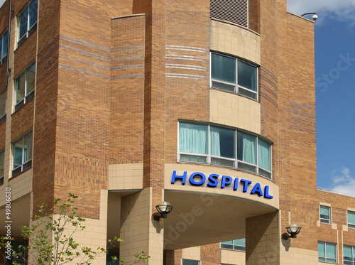 Fototapeta fasada znak zewnętrzny szpital
