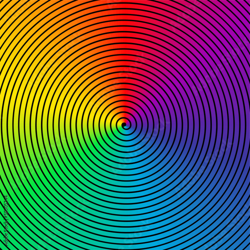 Fototapeta stary spirala tęcza abstrakcja