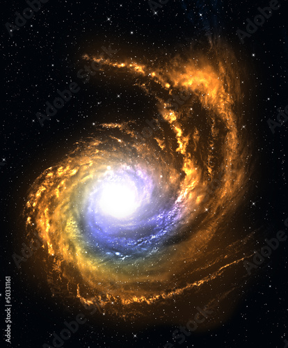 Naklejka Galaktyka spiralna w przestrzeni