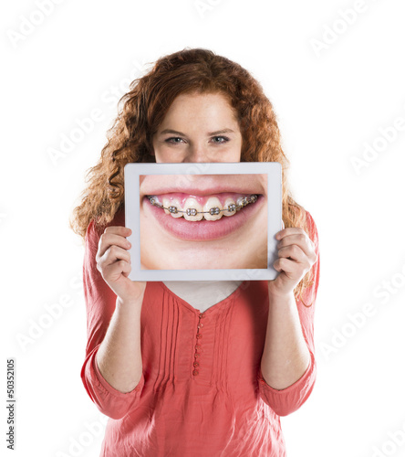 Plakat portret ludzie uśmiech