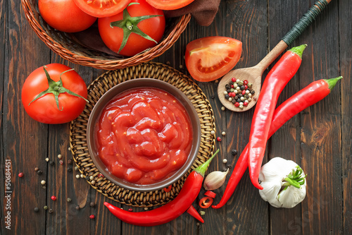 Naklejka pieprz vintage pomidor azjatycki
