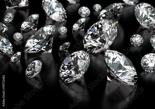 Obraz na płótnie miłość 3D diament ciemny