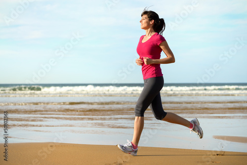 Fotoroleta fitness sportowy lato ćwiczenie plaża