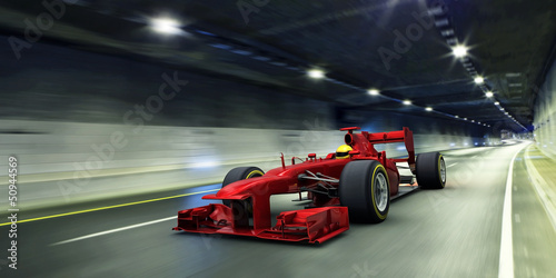 Fototapeta samochód tunel 3D sport ruch