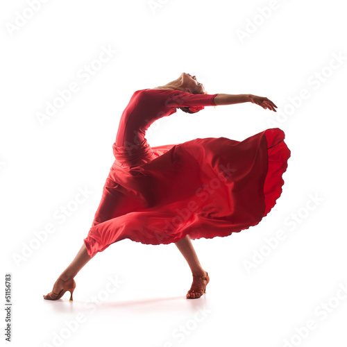 Naklejka piękny hiszpania taniec moda egzotyczny
