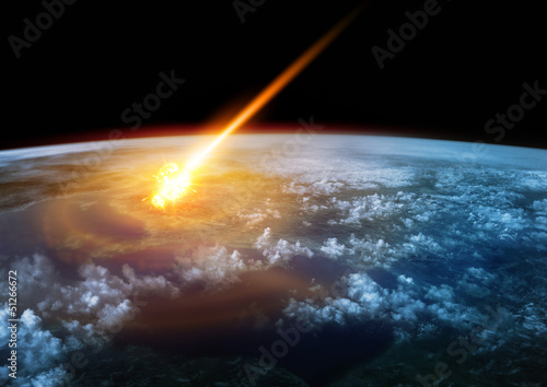 Plakat kometa kosmos planeta meteoryt