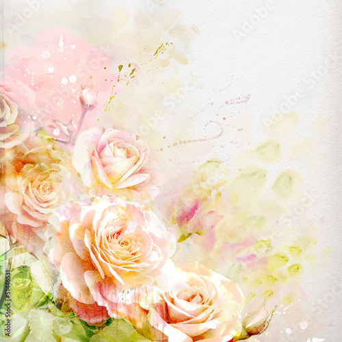 Obraz na płótnie świeży rosa piękny