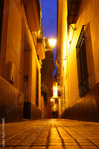 Naklejka Sevilla nocą