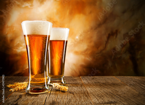 Obraz na płótnie kubek pszenica napój piwo