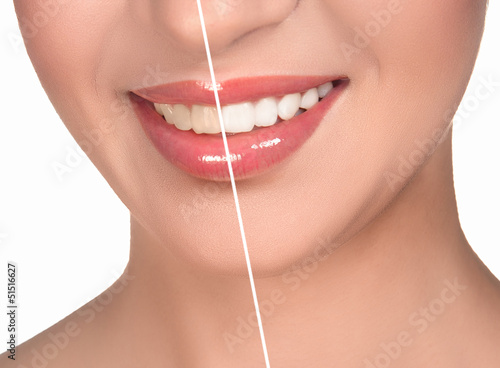 Obraz na płótnie usta zdrowie uśmiech piękny szminka