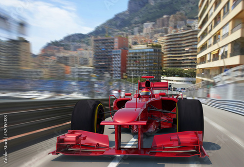 Plakat motorsport 3D francja widok