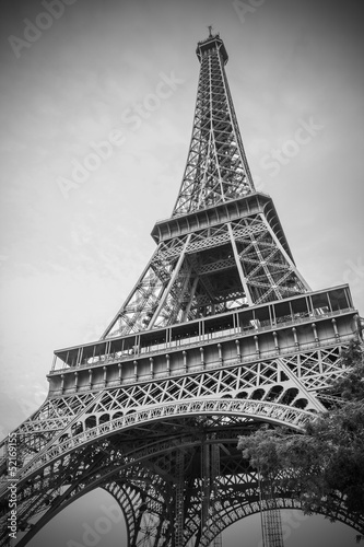 Plakat architektura piękny wieża francja