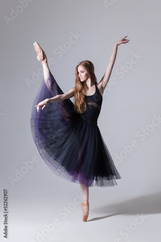 Plakat tancerz balet ćwiczenie