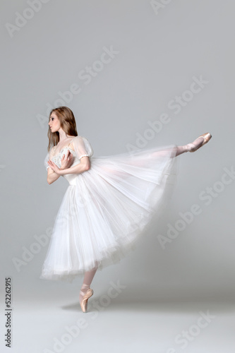 Naklejka balet ćwiczenie tancerz baletnica