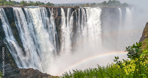 Fotoroleta tęcza wodospad afryka
