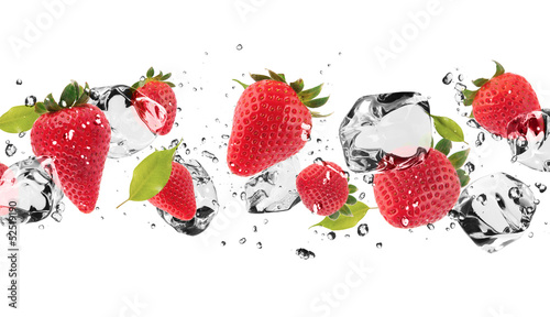 Plakat jedzenie woda lato owoc