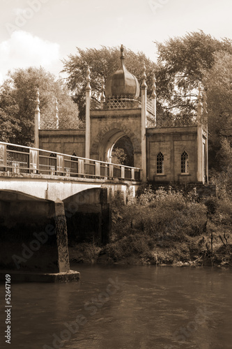 Fotoroleta widok wiejski most