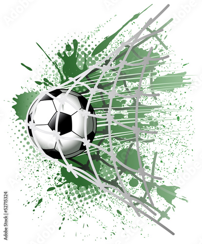 Naklejka sport piłka nożna piłka net