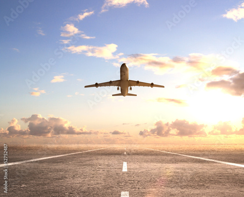 Plakat Startujący samolot