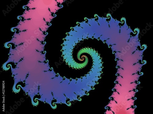 Fotoroleta abstrakcja spirala fraktal postać