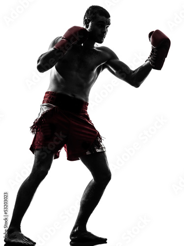 Obraz na płótnie ludzie kick-boxing bokser mężczyzna