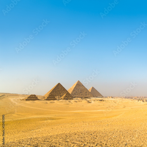 Naklejka lato piramida afryka