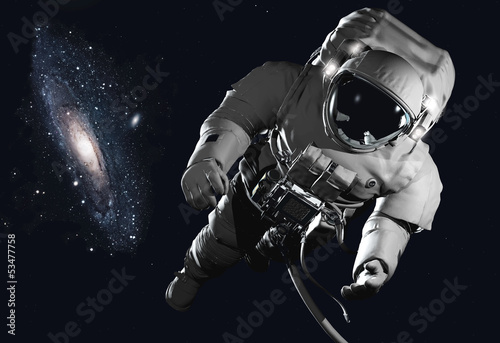 Obraz na płótnie galaktyka świat widok astronauta