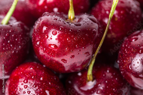 Obraz na płótnie lato zdrowy owoc jedzenie wiśnia