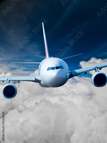 Obraz na płótnie airliner lotnictwo silnik transport