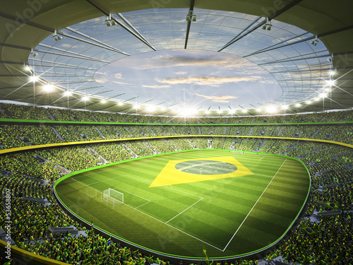 Obraz na płótnie stadion trawa 3D