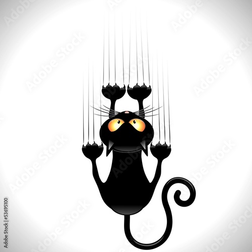 Fototapeta zwierzę kreskówka kot kociak humor