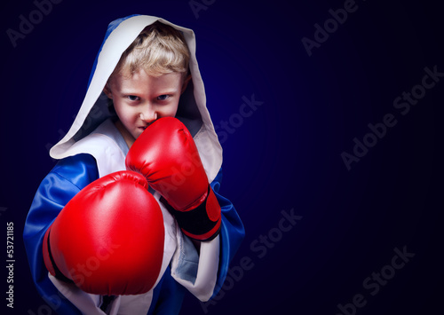 Fotoroleta boks chłopiec mężczyzna sport