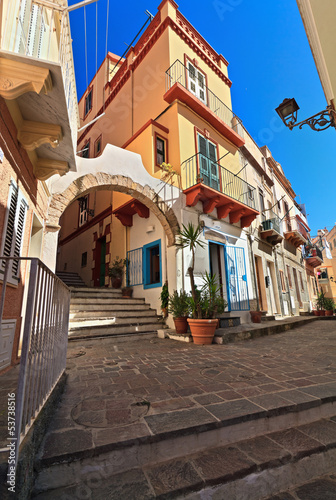 Naklejka Widok sylowych budynków na Sardynii