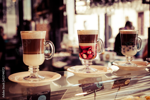 Obraz na płótnie mokka kubek kawiarnia napój