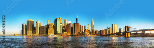 Fotoroleta miejski panorama woda panoramiczny