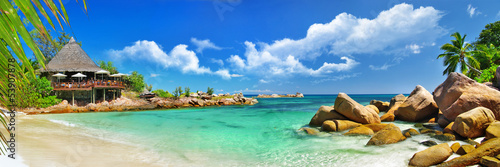 Naklejka raj plaża tropikalny pejzaż spokój