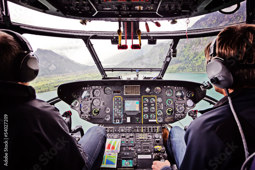 Fotoroleta samolot lotnictwo góra kokpit niebo