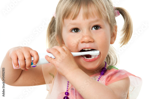 Fotoroleta dziewczynka dzieci ładny portret usta